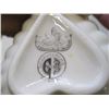 Image 2 : 3 BELLEEK HEART DISHES, SZ. 1, 4TH MARK, 3RD MARK & 2ND MARK