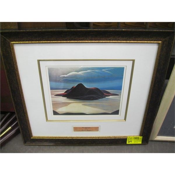 GROUP OF 7 FRAMED PRINT "PIC ISLAND" BY LAWREN HARRIS