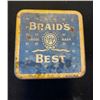 Image 10 : 3 COLLECTABLE TINS: GERBER, BURNS LARD & BRAIDS BLUE LABEL TEA