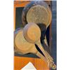 Image 2 : SET OF 3 OLD BACKPACKER PANS (PRIMITIVE), POTTERY BOWL & ROYAL CROWN DERBY - BLUE MIKADO - TRAY