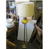 Image 1 : STANDING FLOOR LAMP W/AMBER GLOBE