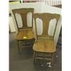 Image 1 : SET OF 4 WOODEN CHAIRS