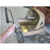 Image 2 : ANTIQUE DOLL CARRIAGE, ANTIQUE PLANTER'S WHEEL & FENDER
