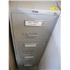 Image 1 : LETTER SIZE 4 DRAWER FILING CABINET, NO KEY