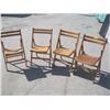 Image 1 : 4 FOLDING WOODEN CHAIRS