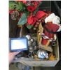 Image 2 : 2 BOXES OF CHRISTMAS DECORATIONS & 2 FOLDING CAMP CHAIRS