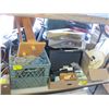 Image 1 : MISC. RAGS, GRINDING STONES, OFFICE SUPPLIES, ETC.