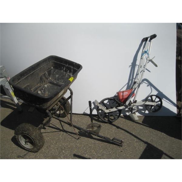 PULL BEHIND FERTILIZER SPREADER EARTHWAY SEEDER Pull Behind Fertilizer Spreader Earthway Seeder