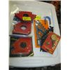 Image 1 : 3 MAGNETIC WELDING CLAMPS, DIAL, TIRE GAUGE, ETC.