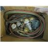 Image 2 : OXY-ACETYLENE SET W/GAUGES, HOSE, TORCH & GOGGLES