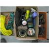 Image 2 : BOX OF MISC. OILS, WIRE, AIR LINE, ETC.