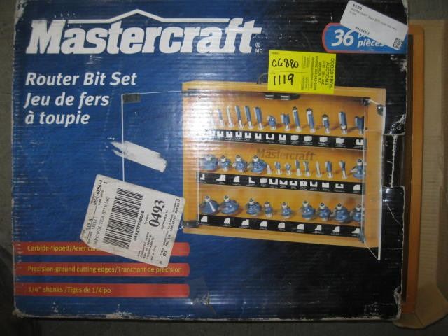 MASTERCRAFT ROUTER BIT SET