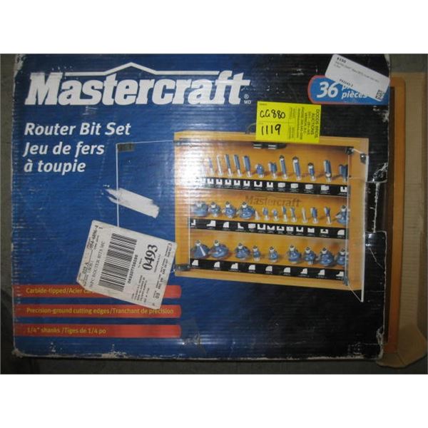 MASTERCRAFT ROUTER BIT SET