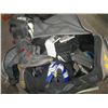 Image 2 : SPORTS BAG W/ASST. MOTORCYCLE HELMET, MOTORCYCLE BOOTS, BASEBALL BAT, ETC.