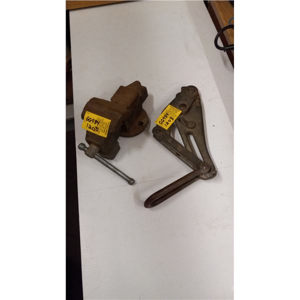 CABLE PULLER & SM. BENCH VICE