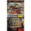 Image 1 : TUB OF ASST. PLIERS, TIN SNIPS, ETC.