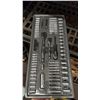 Image 2 : 1/4 & 3/8" STANLEY SOCKET & RATCHET SET, MISSING COUPLE OF SOCKETS