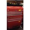 Image 2 : CRAFTSMAN UPPER 4 DRAWER TOOLBOX & A LOWER ROLLING TOOLCHEST W/CONTENTS