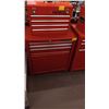 Image 2 : BINFORD PRO UPPER TOOLBOX & A WATERLOO LOWER 3 DRAWER ROLLING TOOL CABINET
