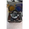Image 2 : WOODEN BOX W/SPOTLIGHT