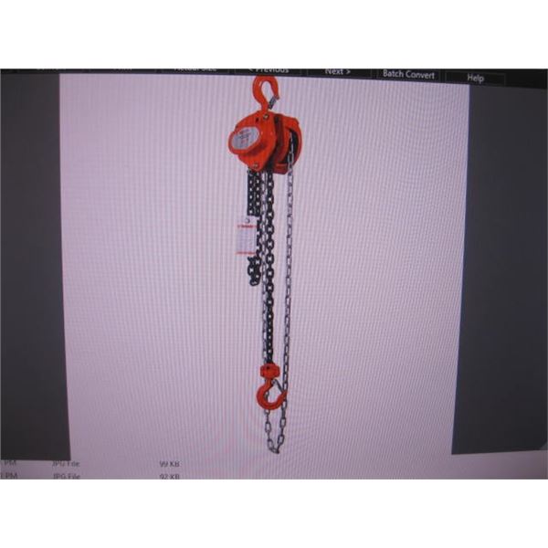 NEW TMG INDUSTRIAL 1100LB CHAIN HOIST