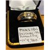 Image 1 : MENS 18KT SOLITAIRE .35CT DIAMOND RING W/A $4,760. - SZ 9.5