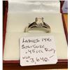 Image 1 : LADIES 14KT SOLITAIRE .45CTS RING W/A $3,640. - SZ 5.5
