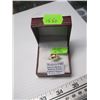 Image 2 : LADIES 14KT WHITE GOLD YELLOW STONE & MANY SMALL DIAMONDS - SZ 6.5