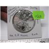Image 2 : 2016 ELIZABETH II YEAR OF THE MONKEY 1 TROY OZ. 99.9% SILVER COIN (TAX EXEMPT)