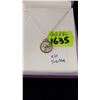 Image 2 : STERLING SILVER NECKLACE & PAIR OF STERLING SILVER EARRINGS