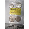 Image 1 : 1961 & 1958 CANADIAN SILVER $1s & 1967 & 1943 CANADIAN 50 CENT PIECES