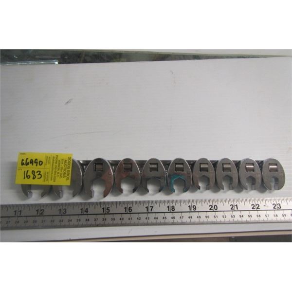 SET OF JET 3/8  CROWFOOT WRENCHES