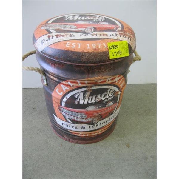 MUSCLE CAR PAIL STOOL