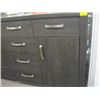 Image 2 : MATCHING 5 DRAWER CHEST OF DRAWERS & 5 DRAWER DRESSER W/SINGLE DOOR