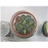 Image 2 : 3 CANNISTERS W/MARBLES