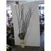 Image 1 : DECORATIVE VASE W/DRIED FLOWERS/STICKS