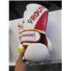 Image 2 : 2 PAIR OF WHITE & RED BOXING GLOVES