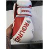 Image 2 : 2 PAIR OF WHITE & RED BOXING GLOVES