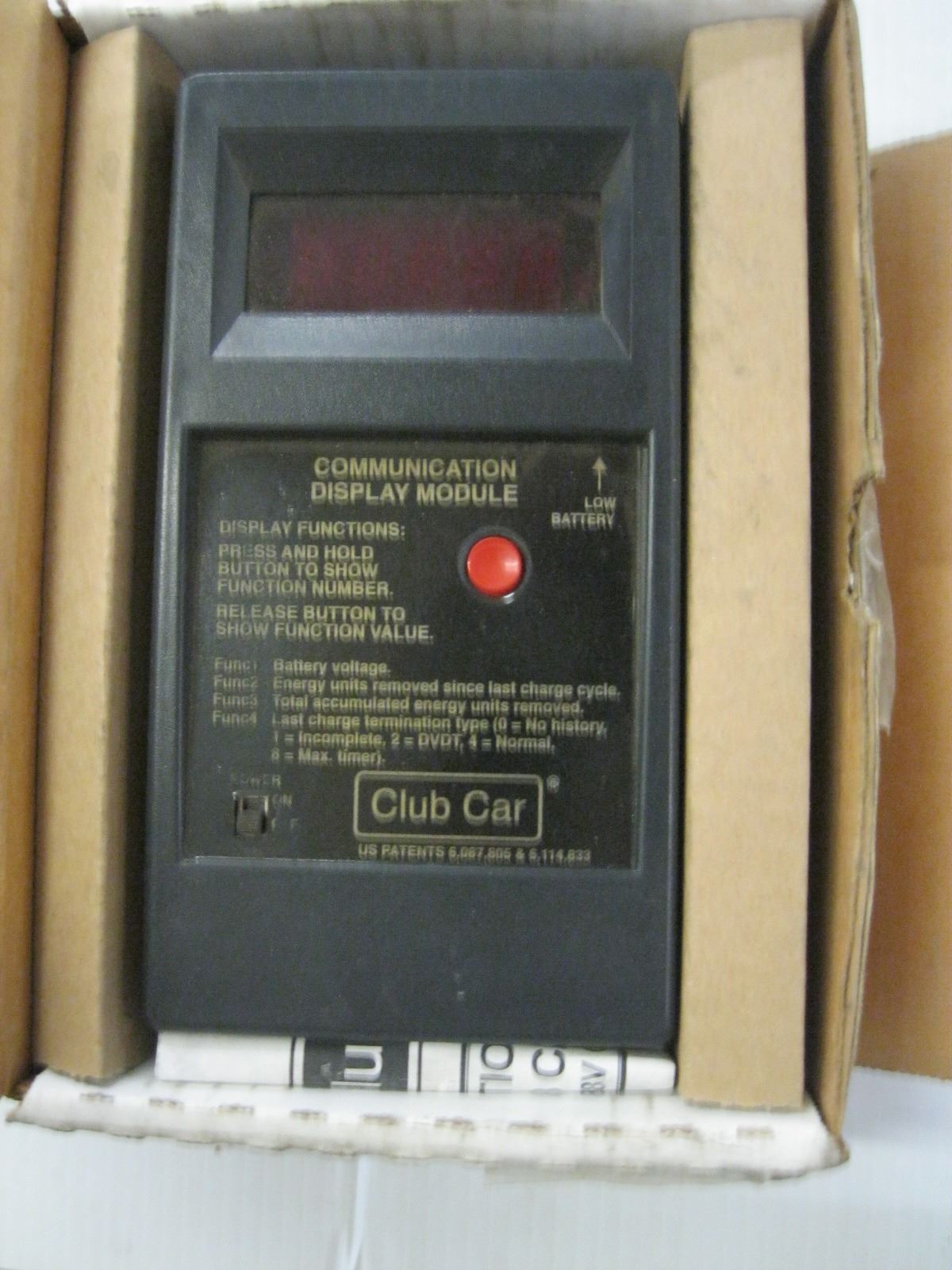 CLUB CAR COMMUNICATION DISPLAY MODULE