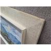 Image 9 : Haleiwa Shanties Artwork Signed by Artist K. Brickman, in White Frame 31"x22"
