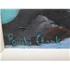 Image 6 : Makapu'u Wild Surf Artwork Signed by Artist Pauahi Clark, in White Frame 33"x25"