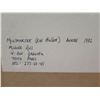 Image 9 : Montmartre (Rue Poulbot) Annee 1982 Artwork Signed by Artist Roll, Framed & Matted 27"x22"