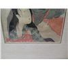 Image 4 : Asian Figures Artwork w/ Oriental Markings, Framed & Matted 15"x23"