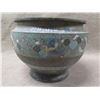 Image 3 : Footed Blue Floral Planter Pot w/ Maker's Mark 13" dia, 10"H