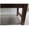 Image 10 : Koa Wood Bench w/ Arms & Slatted Back 48"x18"x36"H (needs repair & refinishing)
