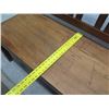 Image 21 : Koa Wood Bench w/ Arms & Slatted Back 48"x18"x36"H (needs repair & refinishing)