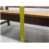 Image 22 : Koa Wood Bench w/ Arms & Slatted Back 48"x18"x36"H (needs repair & refinishing)