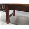 Image 9 : Koa Wood Bench w/ Arms & Slatted Back 48"x18"x36"H (needs repair & refinishing)
