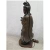 Image 14 : Qty 2 Lamp Bases w/ Quan Yin Figures (No shades) 28" & 35"H