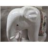 Image 12 : Qty 2 White Elephant Shaped Plant Stands w/ Decorative Saddles 17"L x 20"H